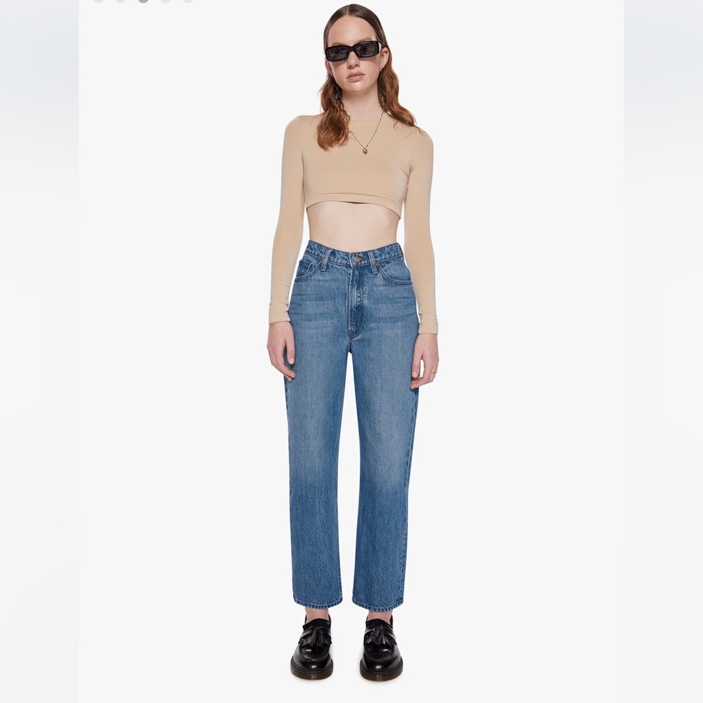 MOTHER SNACKS! High Waisted Double Stack Ankle Sz 27